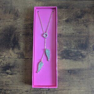 Victoria Secret Women's Studded Wing Long Necklace, One Size, New